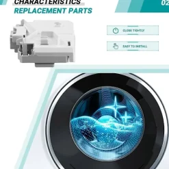 Hot För Siemens trumtvättmaskin dörrlås dörrbrytare tillbehör