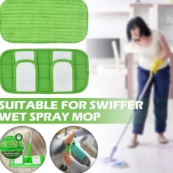 New FÖR Swiffer Sweeper Platt Mopp 12 tum återanvändbar mopp