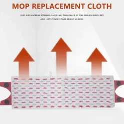 Hot För UltraMax XL Återanvändbar Moppduk Mikrofibermoppdyna Utbytbar, Snabbtorkande, Maskintvättbar