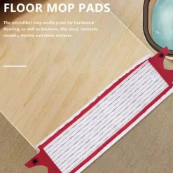 Hot För UltraMax XL Återanvändbar Moppduk Mikrofibermoppdyna Utbytbar, Snabbtorkande, Maskintvättbar