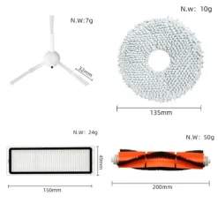 Best För Xiaomi Robotdammsugare X10+ X10 Plus B101GL Reservdelar Tillbehör Huvudborste Sidoborste Hepa Filter Dammpåse Moppduk