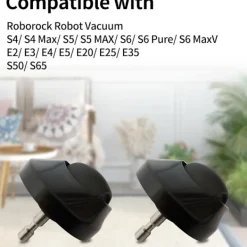 INF Framhjul Kompatibelt med Roborock S6/S5 Max/E4-serien Dammsugare, 360° Rotation för Smidig Navigation