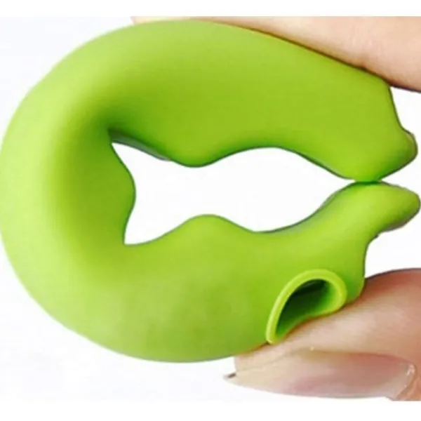 Best Färgglatt silikonhandtag för shoppingkassar, skyddar händerna, bärhandtag, livsmedelshållare, bekvämt grepp, slumpmässig färg (4 stycken)