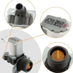 Clearance 5220FR2006H Varmvatteninloppsventil för tvättmaskin för tillbehör