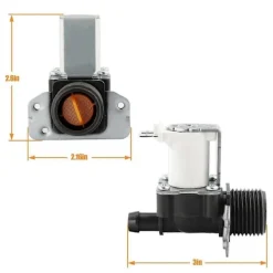 Clearance 5220FR2006H Varmvatteninloppsventil för tvättmaskin för tillbehör