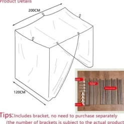 Sale Fristående myggnät för säng – Med stödkonstruktion och öppningsbar sida, skydd mot insekter