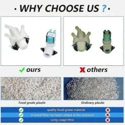 Hot 5220FR2075L Tvättmaskin Kallvatten Inloppsventil och 5220FR2006H Tvättmaskin Varmvatten Inloppsventil för / Tvättmaskin