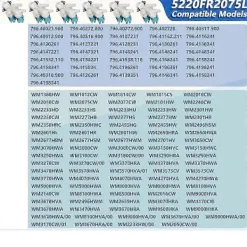 Hot 5220FR2075L Tvättmaskin Kallvatten Inloppsventil och 5220FR2006H Tvättmaskin Varmvatten Inloppsventil för / Tvättmaskin