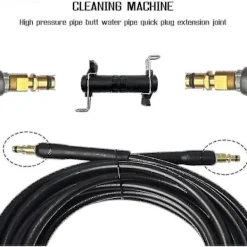 Online Förlängningsadapter Kopplingsslang Vattenrengöring Högtryckstvätt Kompatibel med Karcher K2 K3 K4 K5 K6 K7