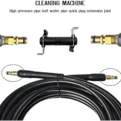 New Förlängningsadapter Kopplingsslang Vattenrengöring Högtryckstvätt Kompatibel med Karcher K2 K3 K4 K5 K6 K7