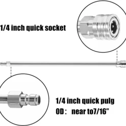 Sale Förlängningslans för högtryckstvätt, 17", 1/4", snabbkoppling