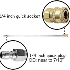 Online Förlängningsrör för högtryckstvätt, 17 tum, 1/4 tum snabbkoppling