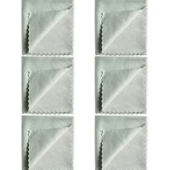 New Förpackning med 6 Fiskfjäll Ränderfria Magiska Glasfönsterputsdukar, Luddfritt Disk Torkande Polerhanddukar, ljusgrön