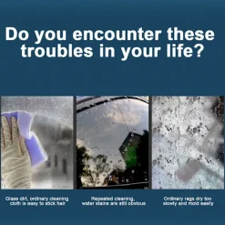 New Förpackning med 6 Fiskfjäll Ränderfria Magiska Glasfönsterputsdukar, Luddfritt Disk Torkande Polerhanddukar, ljusgrön