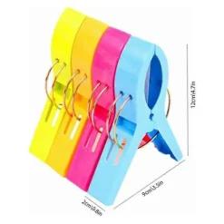 Clearance DAO Förpackning med 8 Plastklämmor Täcke Kläder Klämmor Sockhållare Vindtät Simning [DB]