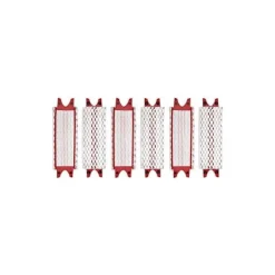 Förpackning med 6 platta mikrofibermopphuvuden kompatibla med Vileda Ultramax..DEBUNS[HK]