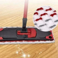 Förpackning med 6 platta mikrofibermopphuvuden kompatibla med Vileda Ultramax..DEBUNS[HK]