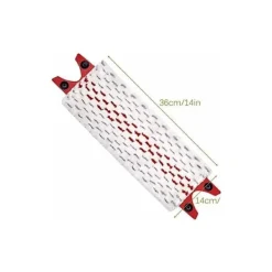 Förpackning med 6 platta mikrofibermopphuvuden kompatibla med Vileda Ultramax..DEBUNS[HK]