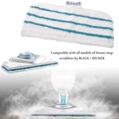 Online HAIKOU CHENQI Förpackning med 5 rektangulära mikrofiberdukar för Black+Decker ångmoppar White