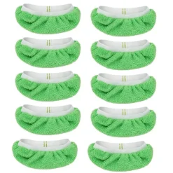 Clearance Förpackning med 5 tvättbara mikrofiberkuddar för Black&Decker ångmopp ersättningsöverdrag kompatibelt med FSM1