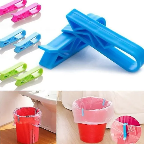 Förslutningsklämma Soptunna Sopkorg Klämma Universal Plast Sopsäck Fixerad Klämma Köksredskap Banmo