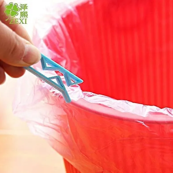 Förslutningsklämma Soptunna Sopkorg Klämma Universal Plast Sopsäck Fixerad Klämma Köksredskap Banmo