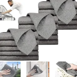 Clearance Förtjockad magisk rengöringsduk, mikrofiberduk för rengöring av glas, återanvändbar rengöringsduk 20 x 30 cm 15Pcs