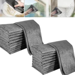 Online Förtjockad Magisk Rengöringsduk, Mikrofiber Glasrengöringsdukar, Återanvändbara Rengöringsdukar 10Pcs 20 x 30 cm