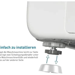 Sale Förtvättsmaskinfötter, gummifötter, halkfria, golvskydd, stötdämpande bricka för mattor, torktumlare