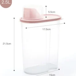 New Förvaringslåda för tvättmedel med lock, plastburk, kreativ behållare för hushållet, speciallåda för tvättmedel, förvaringshink 1 Nordic Blue 2.5L