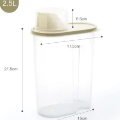 New Förvaringslåda för tvättmedel med lock, plastburk, kreativ behållare för hushållet, speciallåda för tvättmedel, förvaringshink 1 Nordic Blue 2.5L