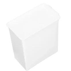 Förvaringslåda i plast för skrivbord med lock, dammtät hållare, etikettetiketter 12x7,8x14,6cm 4,7x3x5,7tum