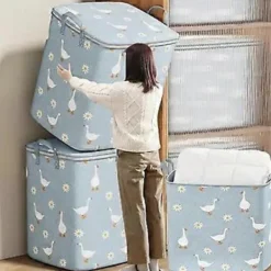 Online Förvaringsväska Organizer för förvaring av dagliga nödvändigheter Vikbart vattentätt material Hög kapacitet (100L)