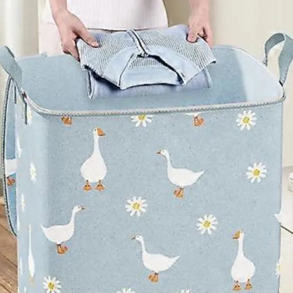 Online Förvaringsväska Organizer för förvaring av dagliga nödvändigheter Vikbart vattentätt material Hög kapacitet (100L)