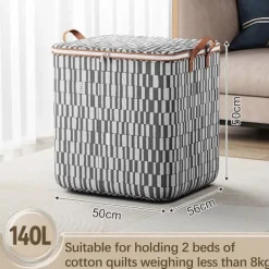 New CL Förvaringsväskor, kraftiga flyttväskor, flyttkartonger, hopfällbara förvaringslådor för förvaring, camping, packning 48*48cm