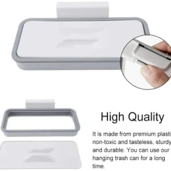 Discount Fäst köksavfallsbehållare skåpdörr hängande soptunna hållare kroktyp dörrbaksida soppåseklämma