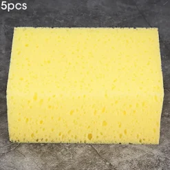Hot Fyrkantig Halkfri Svamp Bil Motorcykel Tvätt Rengöringsverktyg 5st
