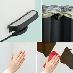 Discount Northix Fyrkantig pedalbehållare 8L med mjukstängande lock och foder