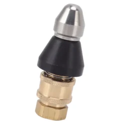 Discount G1/4 avloppsrör rengöringsmunstycke rostfritt stål hållbar G3/8 hon gänga adapter tryck avlopp jetter munstycke