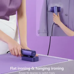 Online G5 Klädångare, Professionell 2 i 1 Ångare för Kläder och Strykjärn, Endast 0,8 kg Lätt, 1200 W 10 Minuters Kontinuerlig Ånga för Resor och Hem