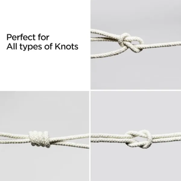 New g Line Rep Tvättlina Utomhus Klädstreck Utomhus Fleranvändningsbar Flätad Bomull Mjukt Rep för Trädgård, Konst och Hantverk | 4mm (20M) 20M White