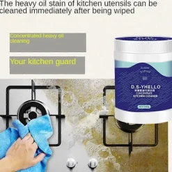 Clearance 500g Oljerengöringsmedel Bubbelkoncentrerat Tung Oljerengöringspulver Kök Fläkt Oljefläck Upplösande Rengöringsmedel 1-3x 3st 3pcs