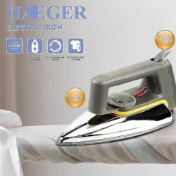 Hot Gammal torr strykjärn för hemmet utan vatten, snabb värmeöverföring, rostfri bottenplatta, torktumlare, 3 lägen, 1600 W, lämplig för resor [D]