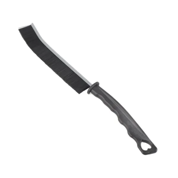 Sale Gap Rengöringsborste PE Legering Svart Bekvämt Grepp Multifunktionell Gap Borste för Fönsterlucka Dörr Fönsterspår Kök