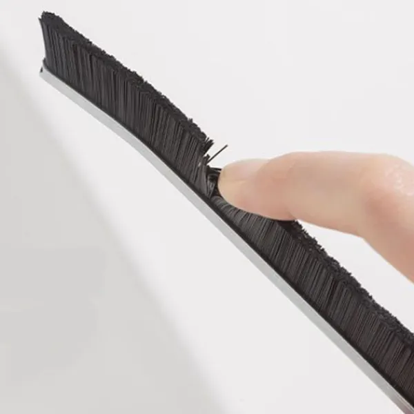 Sale Gap Rengöringsborste PE Legering Svart Bekvämt Grepp Multifunktionell Gap Borste för Fönsterlucka Dörr Fönsterspår Kök