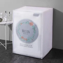 Hot Garlandmönstrade klädtorktumlareöverdrag, vattentät tvättmaskin C