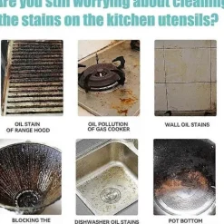 Discount Gelrengöring för svarta pannbottnar, magisk gelrengöring för grytor, fettlösare