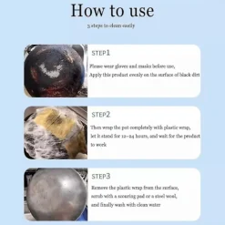 Discount Gelrengöring för svarta pannbottnar, magisk gelrengöring för grytor, fettlösare