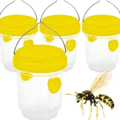 Outlet Geting- och bålgetingsfälla utomhus, utomhus getingfälla, bålgetingsfällsats för inomhusflaska, myggfälla, 4 st