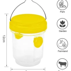 Outlet Geting- och bålgetingsfälla utomhus, utomhus getingfälla, bålgetingsfällsats för inomhusflaska, myggfälla, 4 st